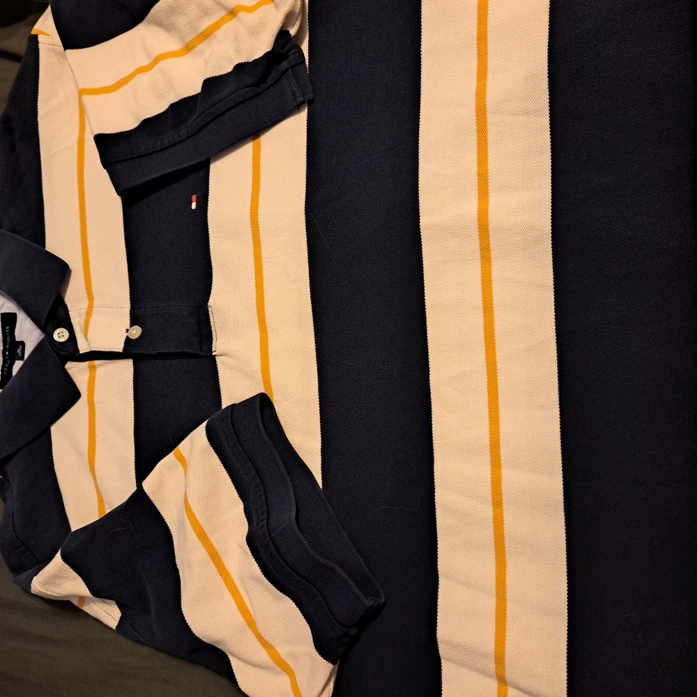 XL Mens Striped Tommy Hilfiger Polo